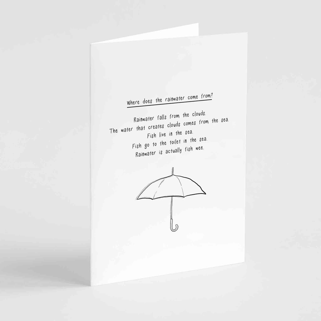 Where does the rain come from? Greeting Card Richard Darani Greeting & Note Cards rain come from? Greeting card by - Richard Darani