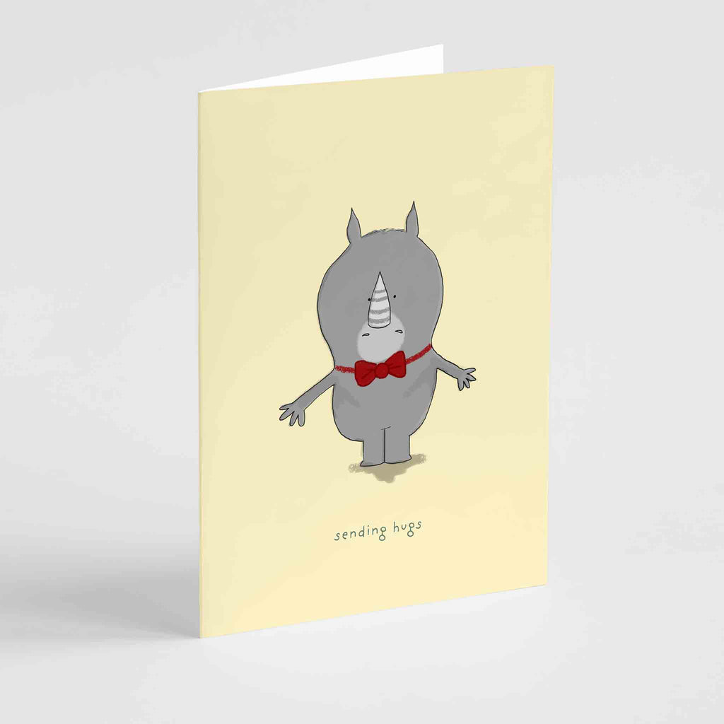 Sending Hugs Greeting Card Richard Darani Greeting & Note Cards Sending Hugs Greeting Card | Richard Darani