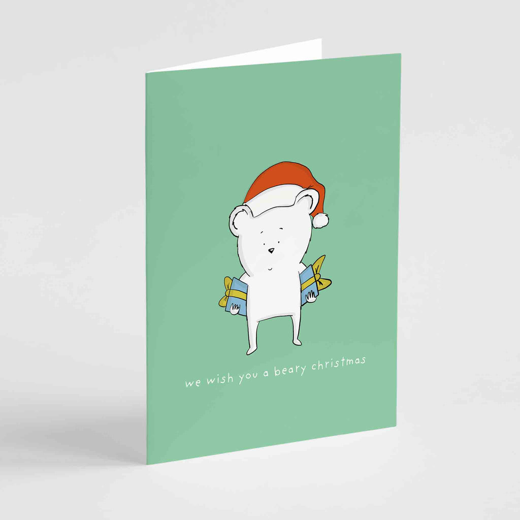 We wish you a Bear-y Christmas Greeting Card Richard Darani Greeting & Note Cards We wish you a Bear-y Christmas Greeting Card | Richard Darani